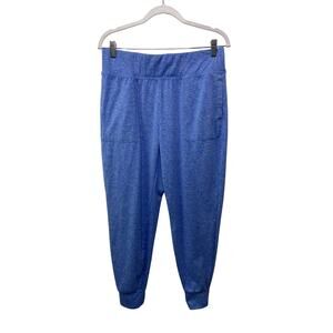 Zobha High Waisted Tapered Leg Jogger Pants Pull On Aqua Blue Women's Size Large